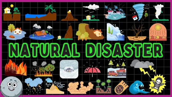 35 Natural Disaster Names for Kids - Learn Natural Disasters Names Vocabulary