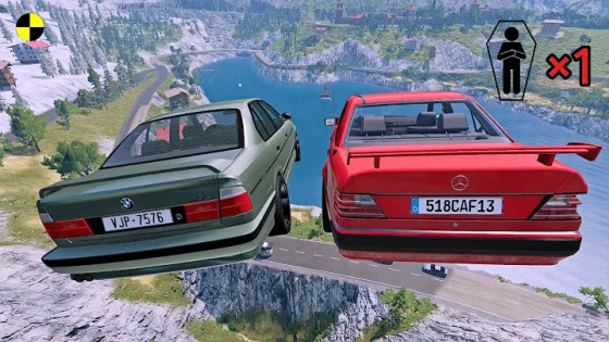 Realistic High-Speed Car Crashes in BeamNG.drive #107 Ultra Detailed Crash Compilation